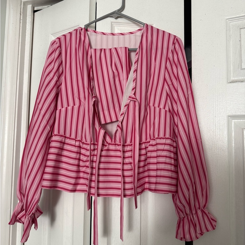 Pink Striped Women's Set